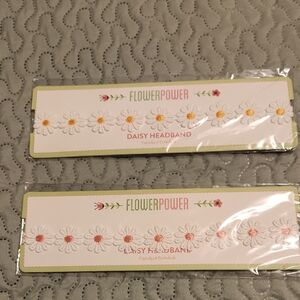 FlowerPower Daisy Headband - White with Yellow & White with Pink Daisy Accents